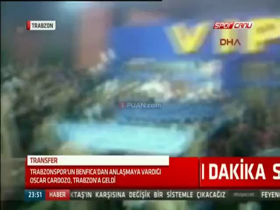 Oscar Cardozo büyük coşkuyla karşılandı