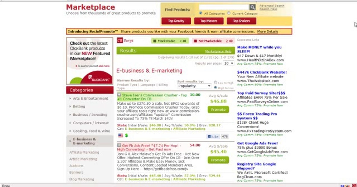 CBSurge - Clickbank Analytics and Affiliate Marketing Software