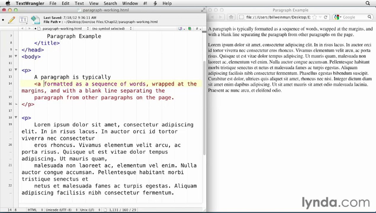 10 - Displaying text with paragraphs