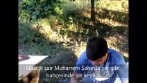 Elazığlı şair Muharrem Şahin’le şiir gibi bahçesinde şiir keyfi…