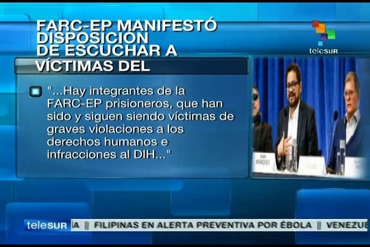 FARC, dispuestas a escuchar a víctimas del conflicto armado