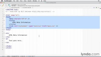 14 - Exploring the front matter of HTML