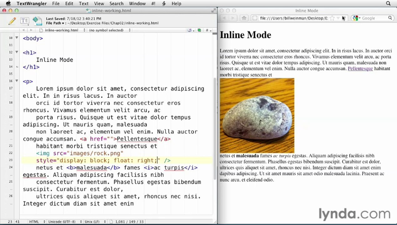 12 - Using block and inline tags