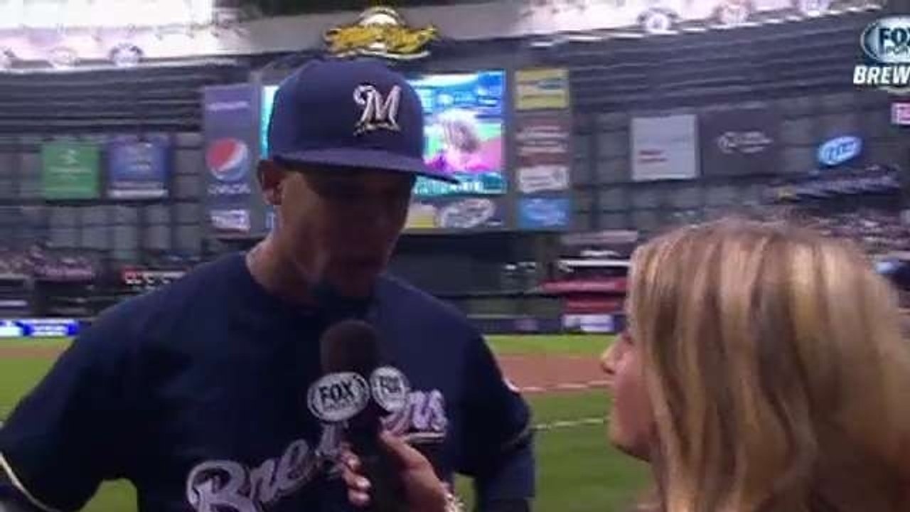 Carlos Gomez Recaps Win Against Giants