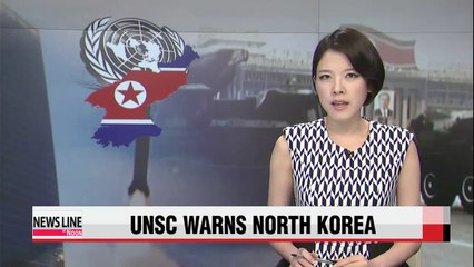 UN Security Council warns North Korea about missile tests