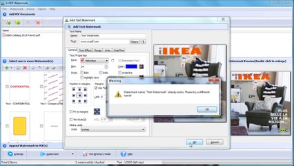 How to add text watermarks to PDF by using A-PDF Watermark