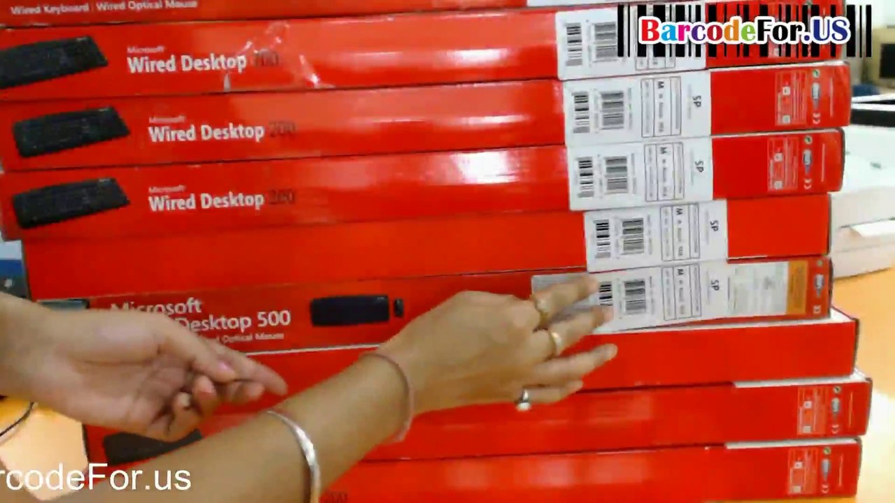 Print designed barcode label