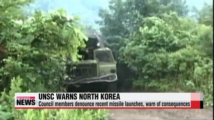 UN Security Council warns North Korea about missile tests