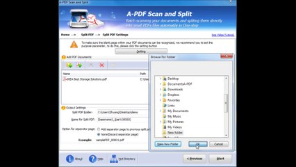 How to split your PDF file based on the blank page with A-PDF Scan and Split?