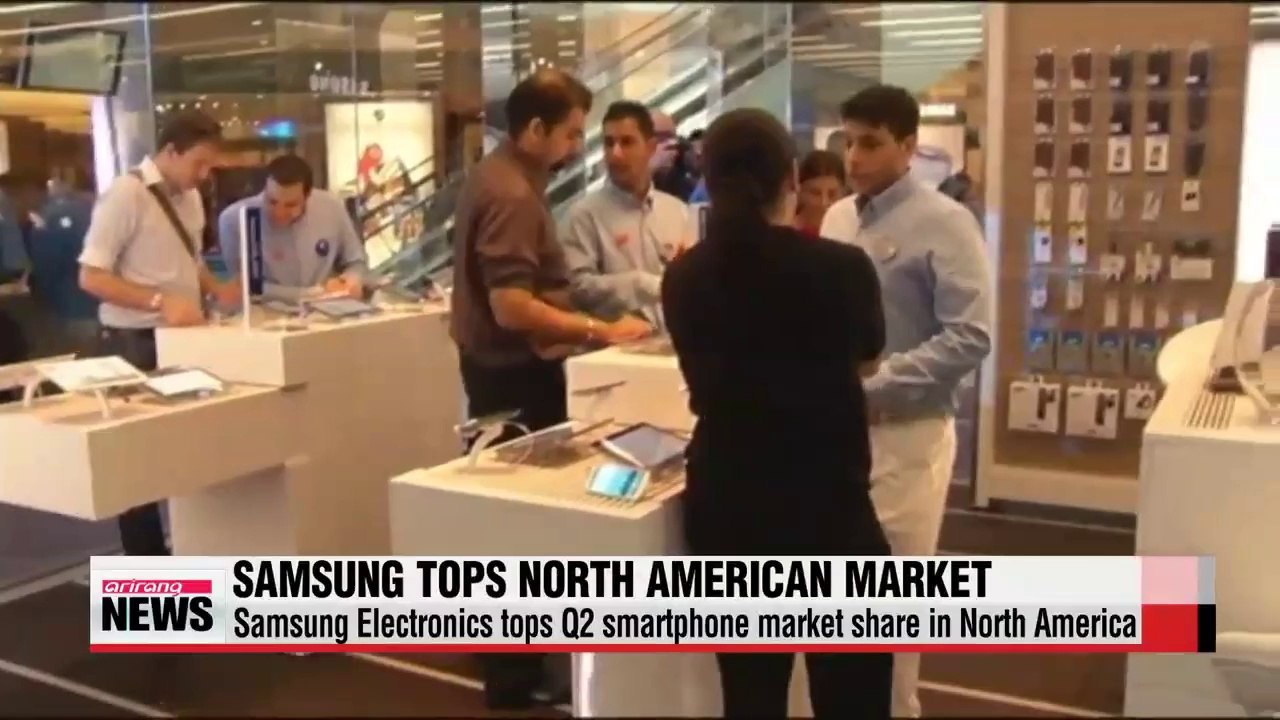 Samsung Electronics tops Q2 smartphone market share in North America