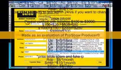 ICQ: 684239409/Skype: jame william/ Cvv/Paypal/Bank login/ Transfer WU/ Ship....