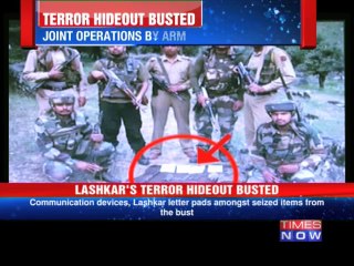 Terror hideout busted in J&K