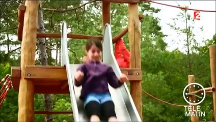 Reportage Huttopia Lanmary Périgord Télématin 05 août 2014