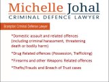 Criminal lawyer Michelle Johal provides representation for those facing criminal charges throughout Brampton and Southern Ontario. Her practice includes the defence of all criminal charges, with a particular focus on domestic assault charges, fraud, theft