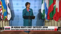 UN High Commissioner for Human Rights Pillay criticizes Japan for failing to redress wartime sex slave issue