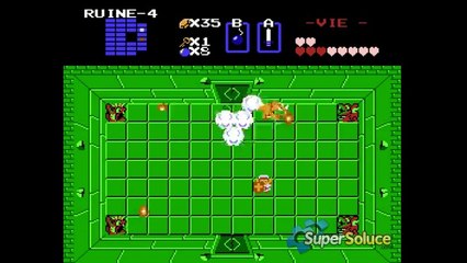 Solution Zelda 1 NES - 2ème Quête : Donjon 4