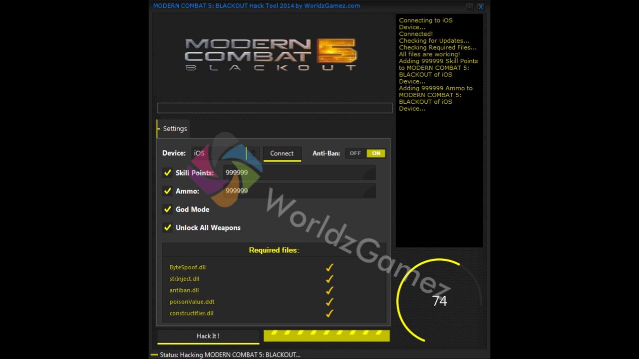 MODERN COMBAT 5 BLACKOUT Hack Tool