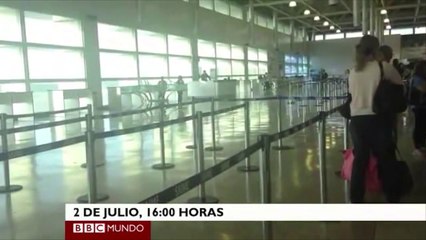 El aeropuerto de Maiquetía en Caracas se queda vacío
