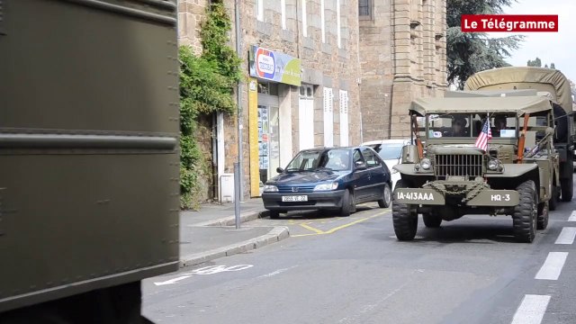 Guingamp. 70e anniversaire de la Libération : un convoi militaire entre en ville
