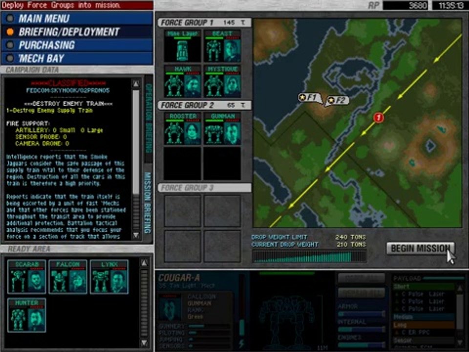 Let's Play MechCommander - Op2M5 (Part 1)