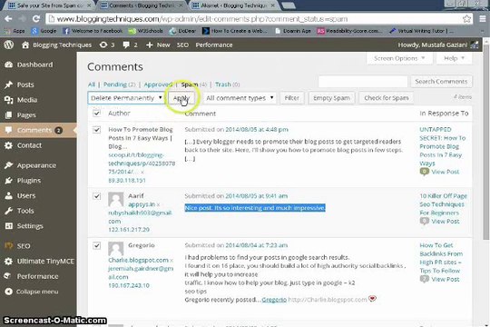 How To Safeguard your Site from Spam Comments with Wordpress Plugin