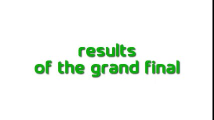 Results of the Grand Final - BSC3