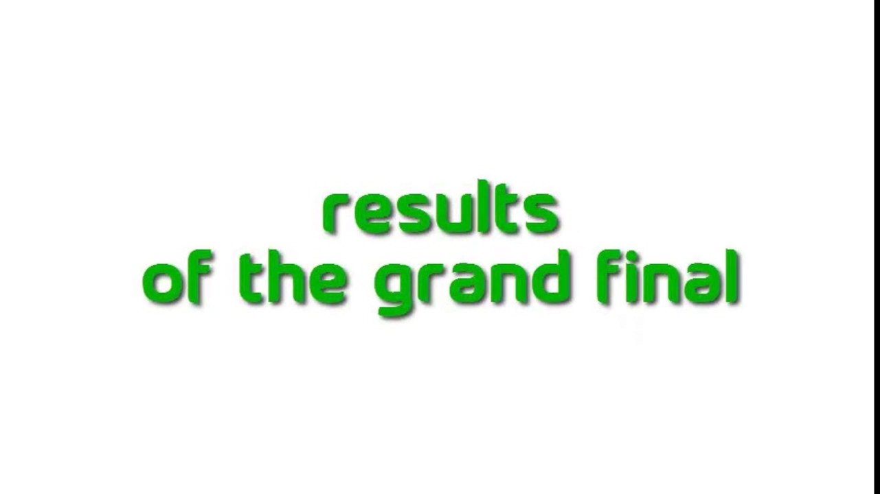 Results of the Grand Final - BSC3