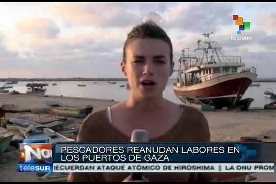 Algunos pescadores palestinos retomaron sus actividades en Gaza