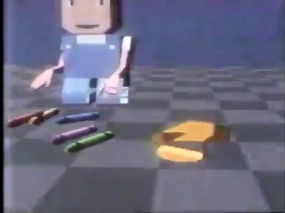 Classic Sesame Street animation - 5 Crayons (CGI)