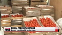 Putin orders food import ban in retaliation against western sanctions