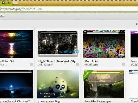 How to Change theme of google chrome!