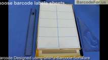 Create and print barcode labels of different types
