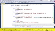 Voice recognition application using C#