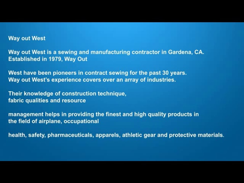 Sewing Contractor