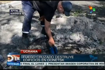 Conflicto en Ucrania destruye edificios en Donetsk
