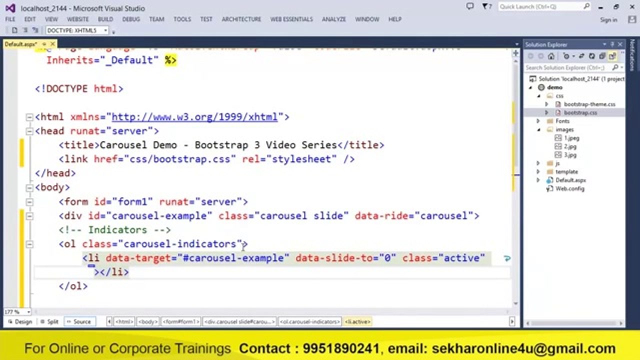 Understanding how to use Carousel of Bootstrap 3