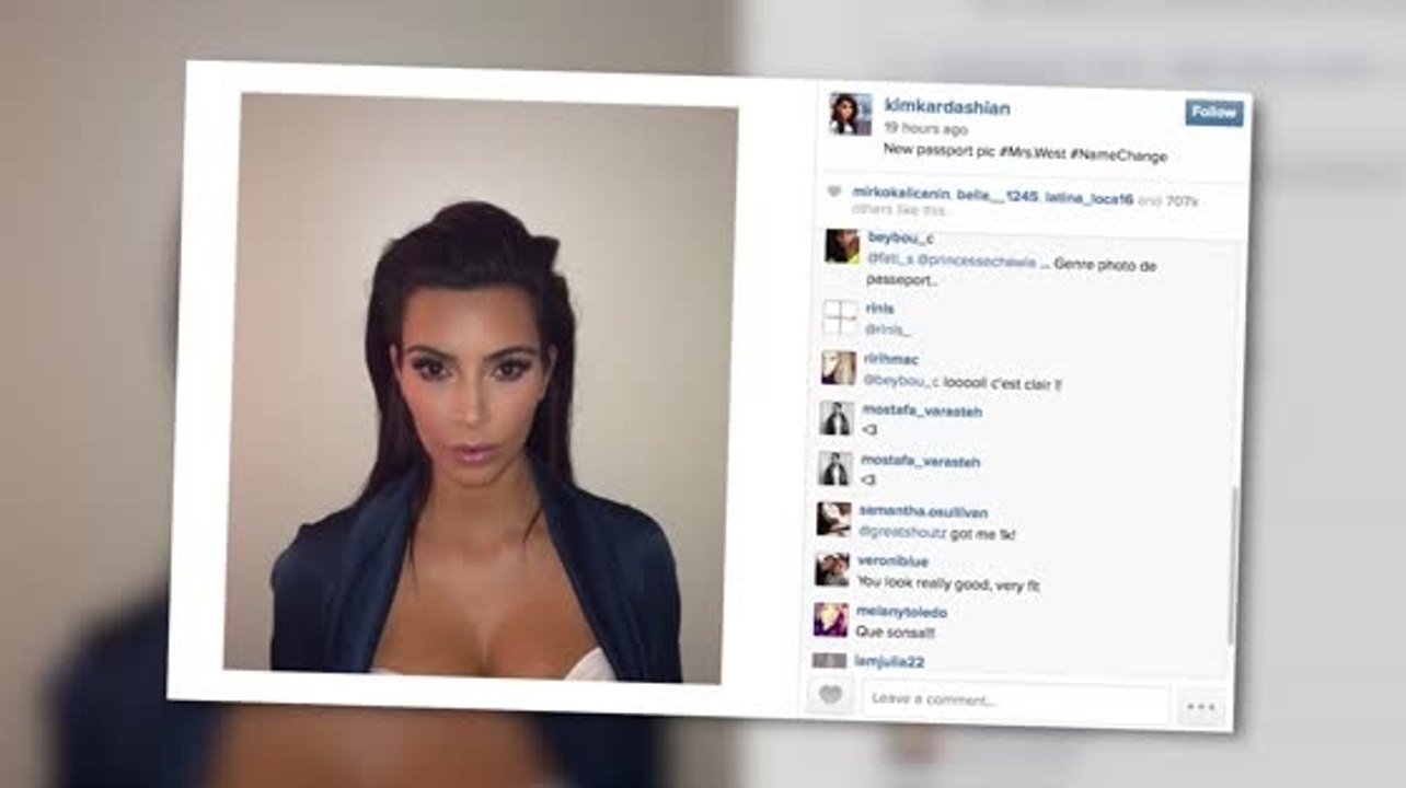Kim Kardashian ändert ihren Namen in ihrem Pass zu 'KimWest'