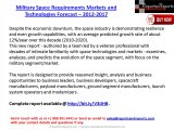 Military Space Requirements Market and Technology Forecast 2017