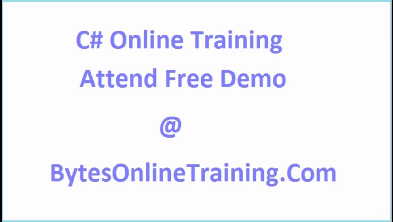 C# Online Training