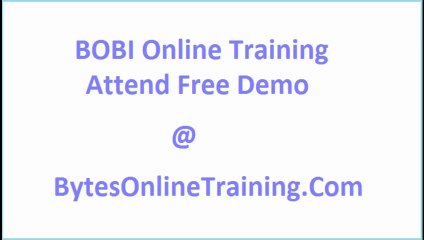 BOBI Online Training