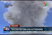 Perú: volcán Ubinas continúa en actividad eruptiva