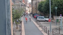 Les cyclotouristes à Moulins