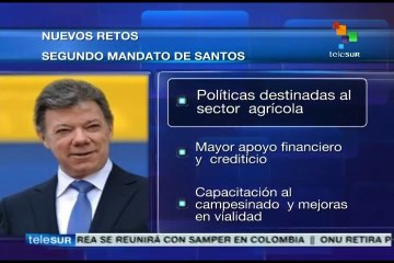 Fomentar el secto agrario será uno de los principales retos de Santos