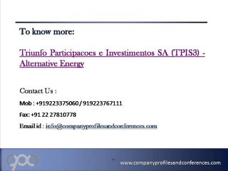 Triunfo Participacoes e Investimentos SA (TPIS3)