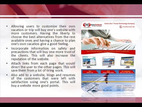 How to Make Travel Agency Website for Online Ticket Booking - Axis Softech