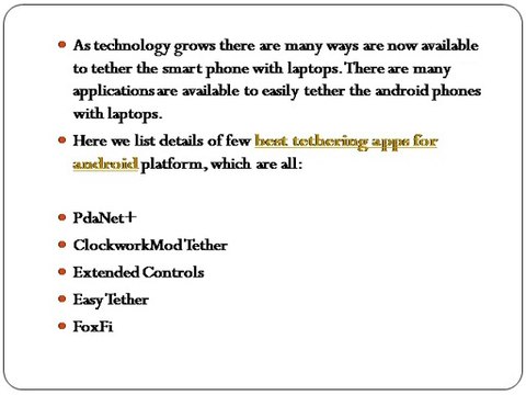 Best Tethering App For Android