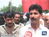 Dunya News - Local Council Board workers protest in Peshawar