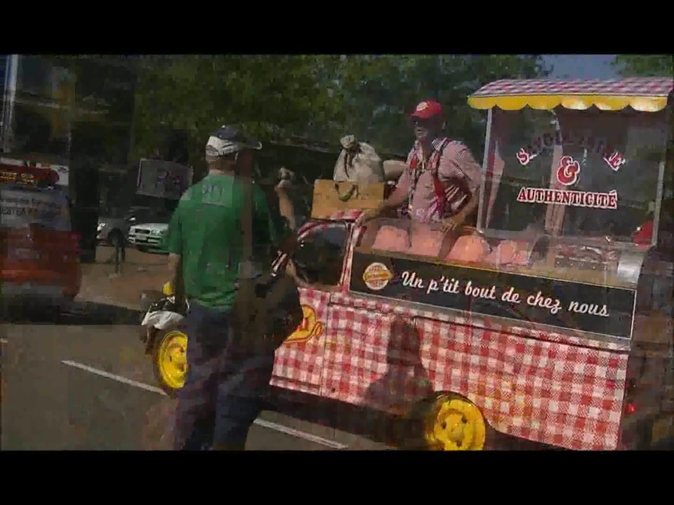 la caravane  départ Tour de France 2014 St-Etienne