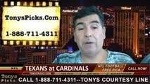 Arizona Cardinals vs. Houston Texans Pick Prediction NFL Preseason Pro Football Odds Preview 8-9-2014
