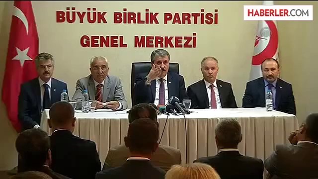 BBP Genel Başkanı Destici basın toplantısı düzenledi -
